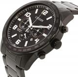 Citizen AN8165-59E Men's Analogue Quartz Watch with Stainless Steel Strap, Black, Bracelet