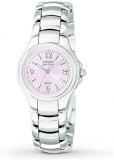 Citizen Eco-drive Stainless Steel Silhouette Pink Dial