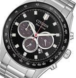 Citizen Chronograph Black Dial Stainless Steel Men's Watch CA4454-89E