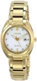 Citizen Eco-Drive Women's EM0312-57A Celestial Analog Display Gold Watch