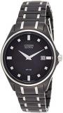 Citizen Men's AU1054-54G Eco-Drive Stainless Steel and Diamond-Accented Watch