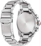 Citizen Mens Multi Dial Eco-Drive Watch with Stainless Steel Strap CB5036-87X, Silver, One Size, Bracelet