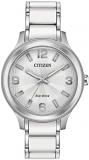 Citizen Eco-Drive Casual Quartz Womens Watch, Stainless Steel, Silver-Tone (Model: FE7070-52A)