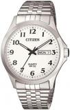 Citizen Quartz White Dial Stainless Steel Men's Watch BF5000-94A