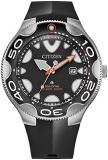 Citizen Eco-Drive Promaster Dive Orca Black Rubber Strap Watch | 46mm | BN0230-0...