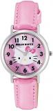 Citizen Q&Q 0017N Women's Analog Hello Kitty Watch, Waterproof, Leather Strap, Made in Japan