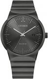Citizen Men's Eco-Drive Modern Axiom Grey IP Stainless Steel Watch, Grey Dial (M...