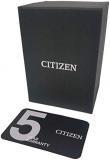 Citizen Quartz Silver Dial Black Leather Men's Watch BI5000-10A