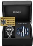 Citizen Men's Thin White Line™ Watch Chronograph 200M WR Eco Drive CA0296-55E EMT Medical Personnel