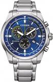 Citizen Men Chronograph Eco-Drive Watch with Stainless Steel Strap AT1190-87L, Silver, One Size, Bracelet