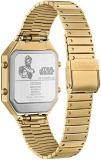 Citizen Men's Star Wars C-3PO Ana-Digi Gold Stainless Steel Watch, Rectangular Case Shape (Model: JG2123-59E)