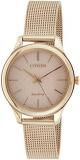 Citizen Women Analogue Eco-Drive Watch with Stainless Steel Mesh Band