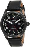Citizen Eco-Drive Black Dial Black-Plated Men's Watch BM6835-23E