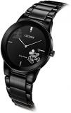Citizen Men's Analog Eco-Drive Watch with Stainless Steel Strap AU1068-50W, Black, Bracelet