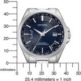 Citizen Men Analogue Eco-Drive Watch with Stainless Steel Strap CB0250-84L, Silver, One Size, Bracelet