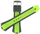 Citizen 59-S52501 59-S52813 Original Replacement Black / Green Rubber Watch Band fits BN0090-01E S080100