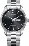 Citizen BM8550-81E Men's Eco-Drive Black Dial Silver Steel Watch