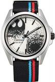 Citizen Eco-Drive Star Wars Men's Watch, Stainless Steel with Nylon Strap, 22, Black (Model: AW1438-33W)