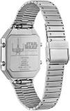 Citizen Men's Star Wars Rebel Pilot Ana-Digi Grey Ion Plated Stainless Steel Watch, Rectangular Case Shape (Model: JG2131-51H)