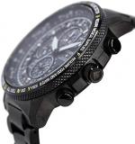 Citizen Men's Eco-Drive Watch with Titanium Strap, Black, 21 (Model: AT8195-85L)