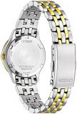 Citizen Women's Eco-Drive Corso Classic Watch in Two-Tone Stainless Steel, Champagne Dial (Model: EW2408-56P)