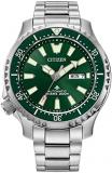 Citizen Promaster Dive Automatic Green Dial Stainless Steel Watch | 44mm | NY015...