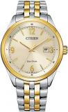 Citizen Men's Eco-Drive Classic Watch in Two-tone Stainless Steel, Champagne Dial (Model: BM7259-51P)