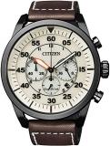 Citizen Men's Chronograph Eco-Drive Watch with a Leather Band