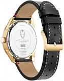Citizen Eco-Drive Marvel Men's Dress Watch, Stainless Steel with Leather Strap, Iron Man, Gold (Model: BM6992-09W)