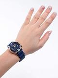 Citizen Women's Analogue Quartz Watch with Plastic Strap EP6051-14L, Blue/Blue, Strap