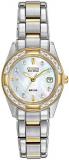 Citizen Women's Eco-Drive Dress Classic Diamond Watch in Two-tone Stainless Stee...
