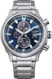 Citizen Eco-Drive Brycen Chronograph Mens Watch, Stainless Steel, Weekender, Silver-Tone (Model: CA0731-82L)