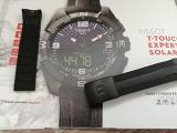 Tissot Touch Solar T091 Black Rubber with black buckle