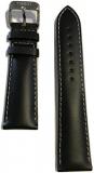 Tissot V8 22mm Black Leather Strap Band for T361316A, T039417A, T106417A