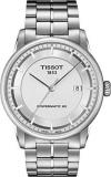 Tissot Men's T0864071103100 Luxury 41mm Silver Dial Stainless Steel Watch