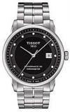 Tissot T0864081105600 Watch T-Classic Luxury Mens - Black Dial Steel Case Automatic Movement