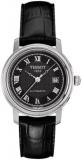 Tissot Women's T0452071605300 T-Classic Bridgeport Black Dial and Strap Watch