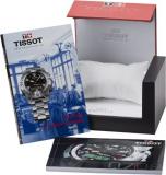 Tissot Men's T0454071605300 T-Classic Bridgeport Black Dial and Strap Watch