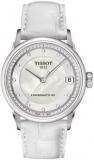 Tissot T-Classic Luxury Automatic Mother of Pearl Dial Leather Ladies Watch T086...