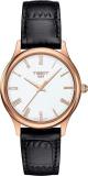 Tissot Excellence Lady 18K Rose Gold Black Leather White Dial Watch T9262107601300