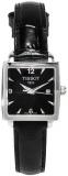 Tissot Women's T0573101605700 Everytime Leather Band Black Dial Watch