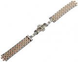 Tissot unisex-adult Stainless Steel Watch Strap Silver/ Rose Gold T605043962