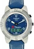 Tissot Men's T33153841 T-Touch Steel Ana-Digi Multi-Function Blue Watch