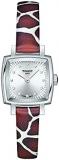 Tissot Womens Lovely 316L Stainless Steel case Swiss Quartz Watch, White,Brown, Synthetic, 9 (T0581091703600)