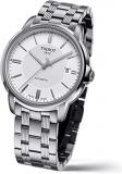 Tissot Mens Automatics III Date 316L Stainless Steel case Swiss Automatic Watch, Grey, Stainless Steel, 19 (T0654071103100)