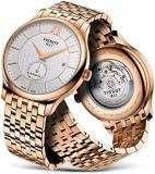 Tissot mens Tradition Stainless Steel Dress Watch Rose Gold T0634283303800