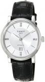 Tissot Womens Carson Premium Lady Automatic 316L Stainless Steel case Automatic Watch, Black, Leather, 15 (T1222071603601)