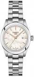 Tissot womens T-My Lady Stainless Steel Dress Watch White T1320101111100