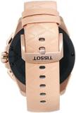 Tissot Mens T-Touch Connect Solar antimagnetic Titanium case with Rose Gold PVD Coating Quartz Watch, Rose Gold, Leather, 23 (T1214204605100)