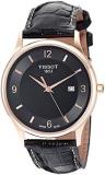 Tissot unisex-adult Rose Dream Steel And 18K Gold Dress Watch Black T9144104605700